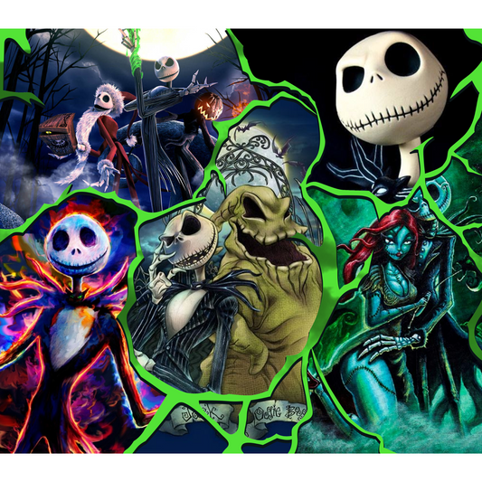 Skelly Green Tumbler Transfer