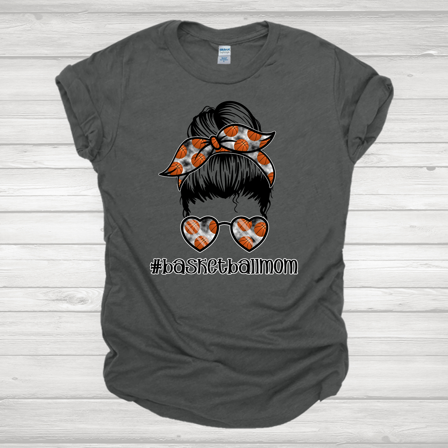 Basketball Mom Messy Bun Transfer