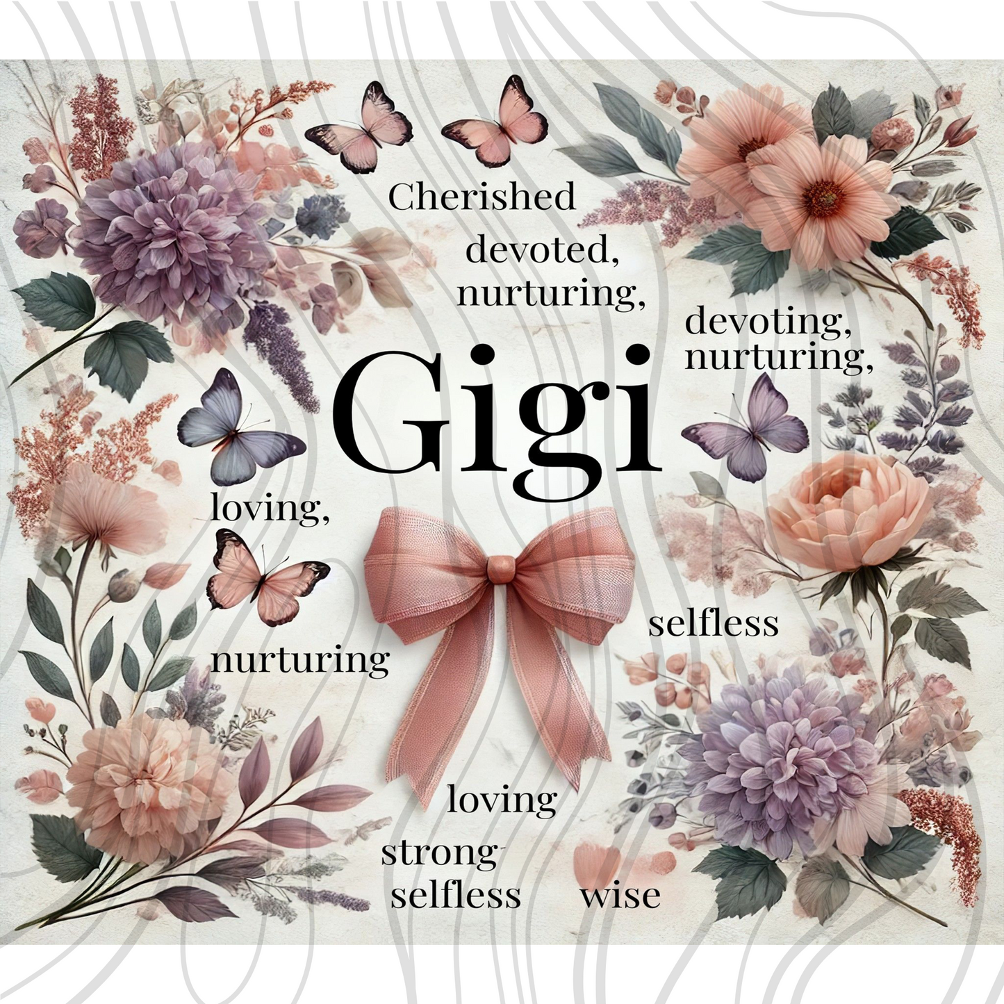 Gigi Floral Tumbler Wrap
