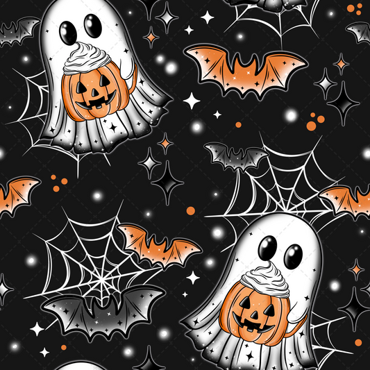 Large Waiting For Halloween Seamless Tumbler Wrap