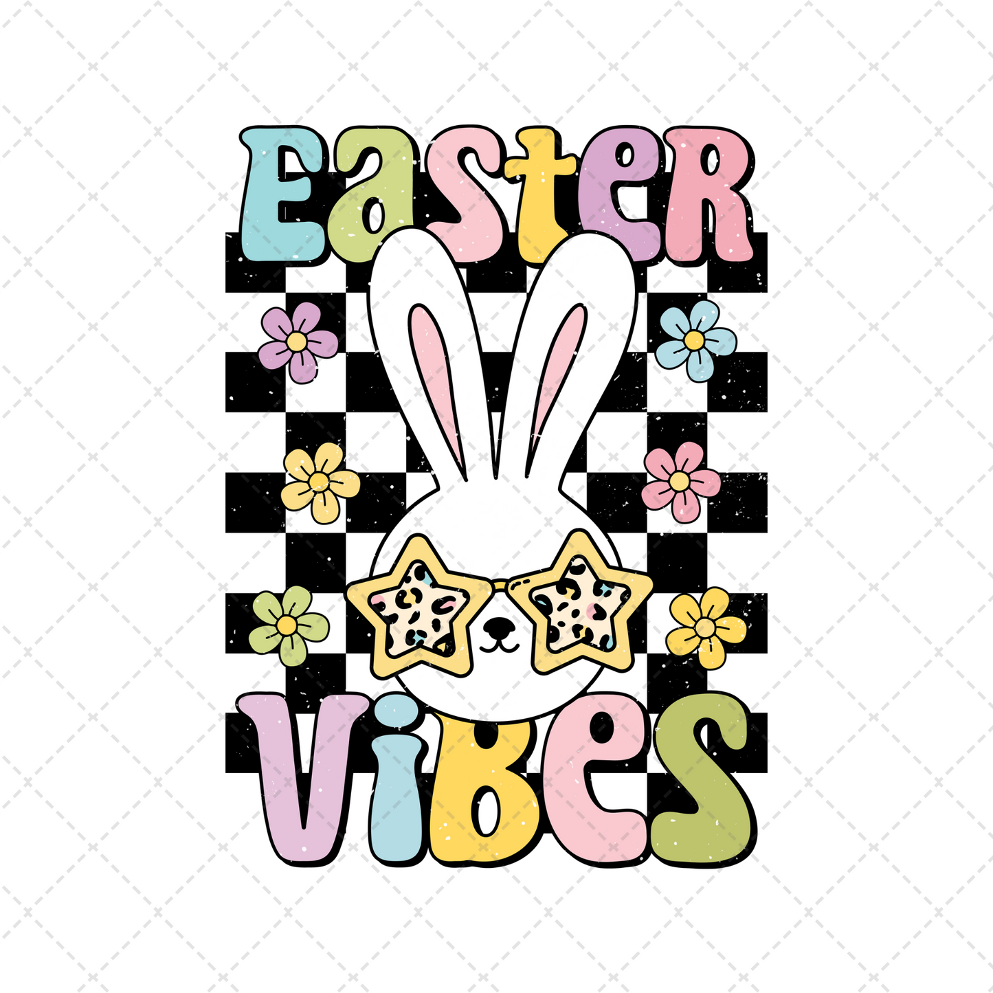 Easter Vibes Bunny Transfer