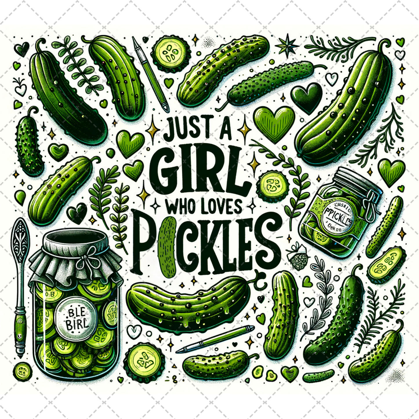 Girl Who Loves Pickles Tumbler Wrap