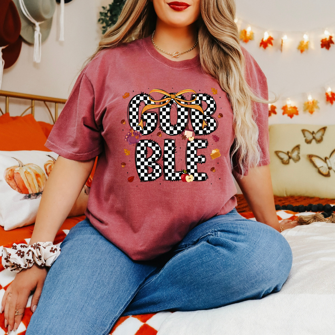 Checkered Thanksgiving Transfer