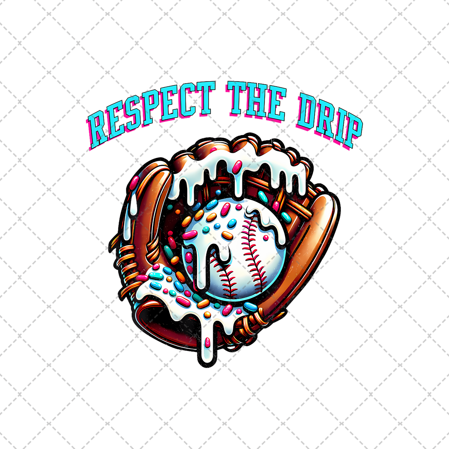 Drip Baseball Glove Transfer