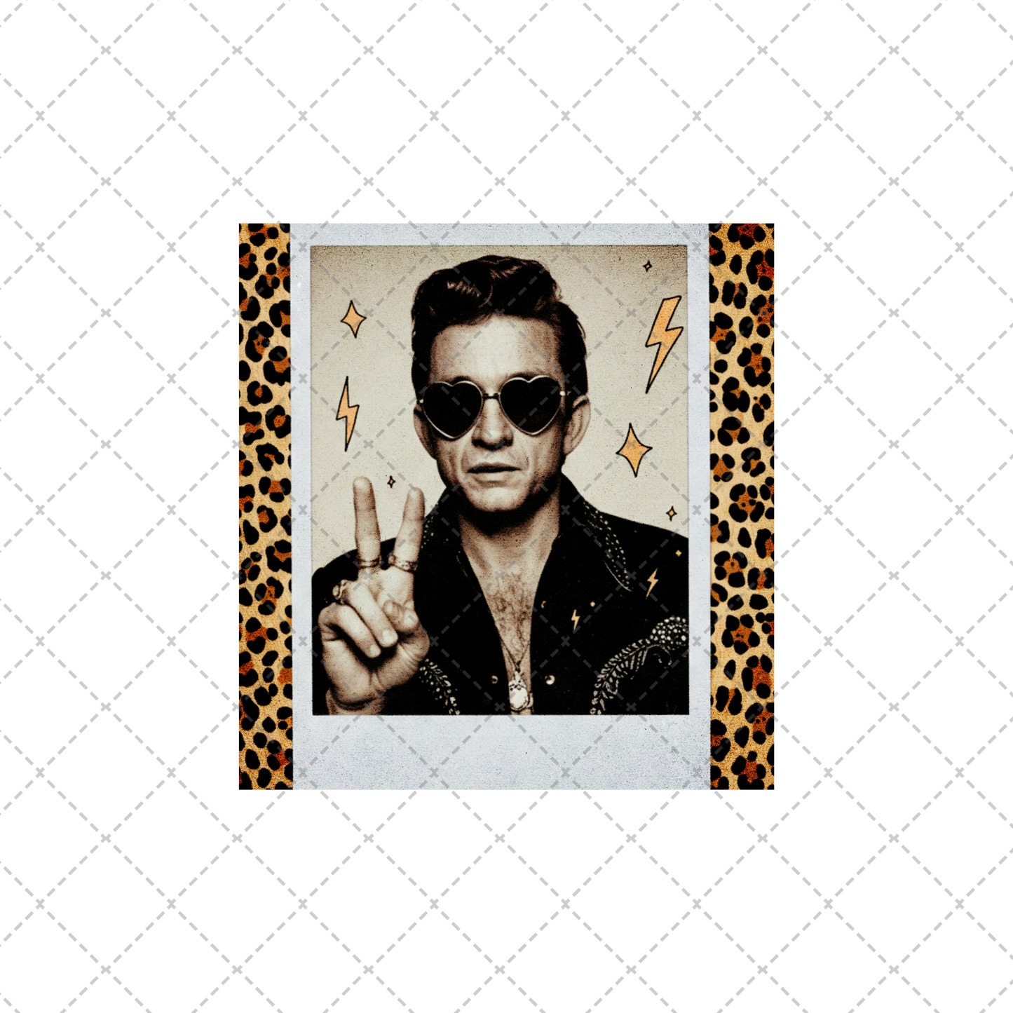 Vintage Cash Leopard Transfer