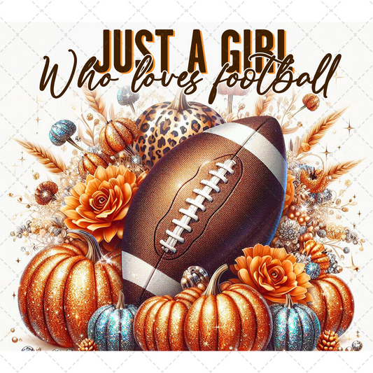 Just A Girl Who Loves Footaball Tumbler