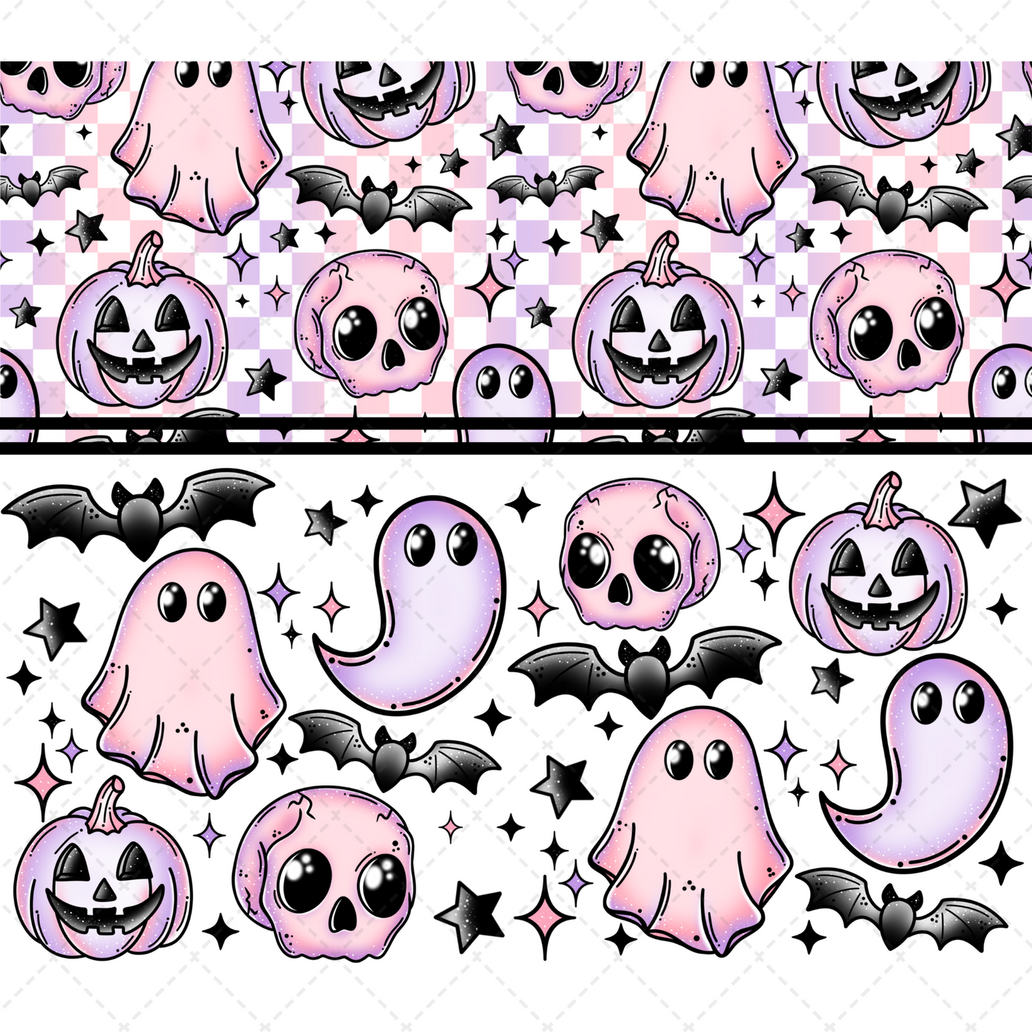Pastel Spooky Tumbler Wrap