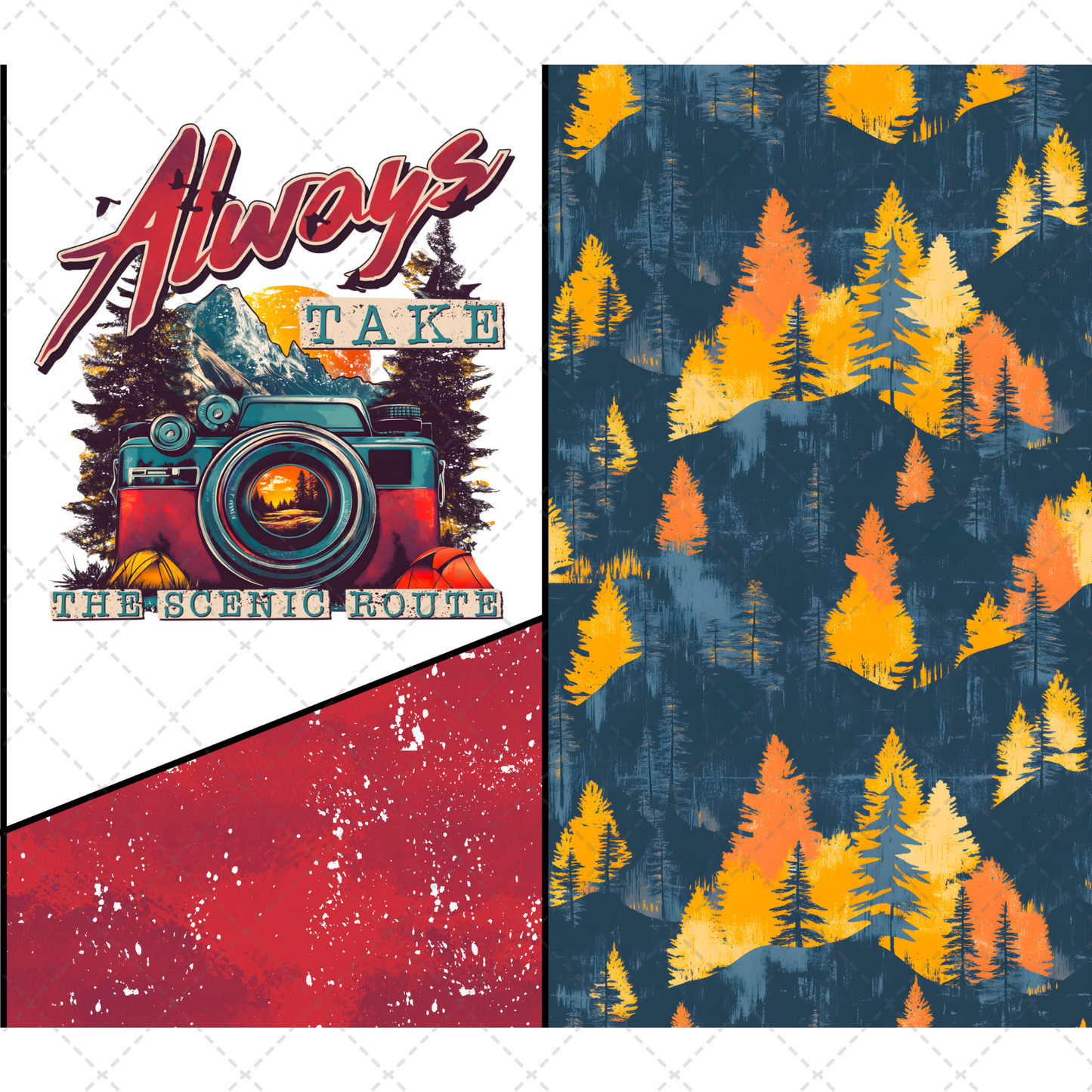 Always Take The Scenic Route Tumbler Transfer