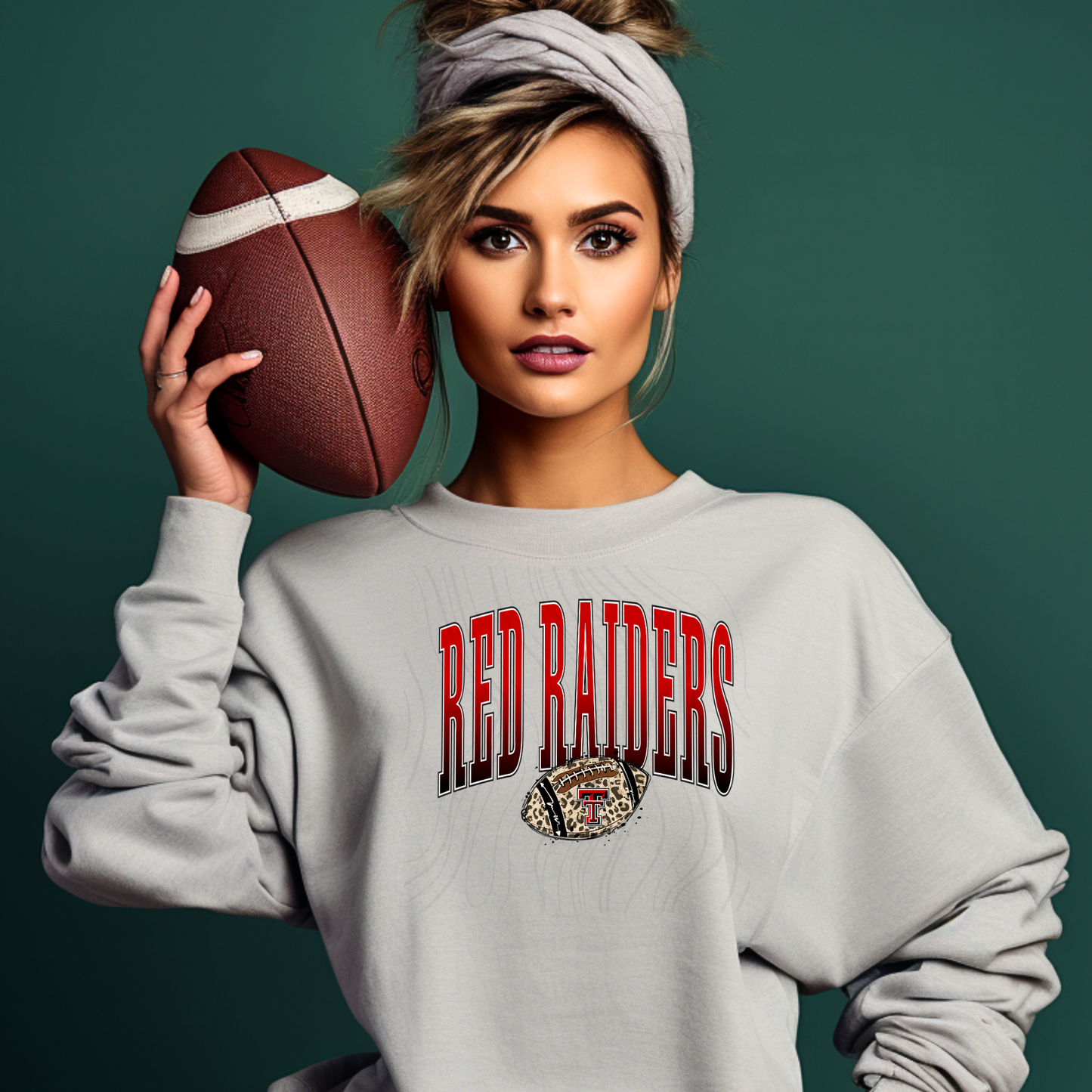 Red Raider Huge Football Tall Transfer
