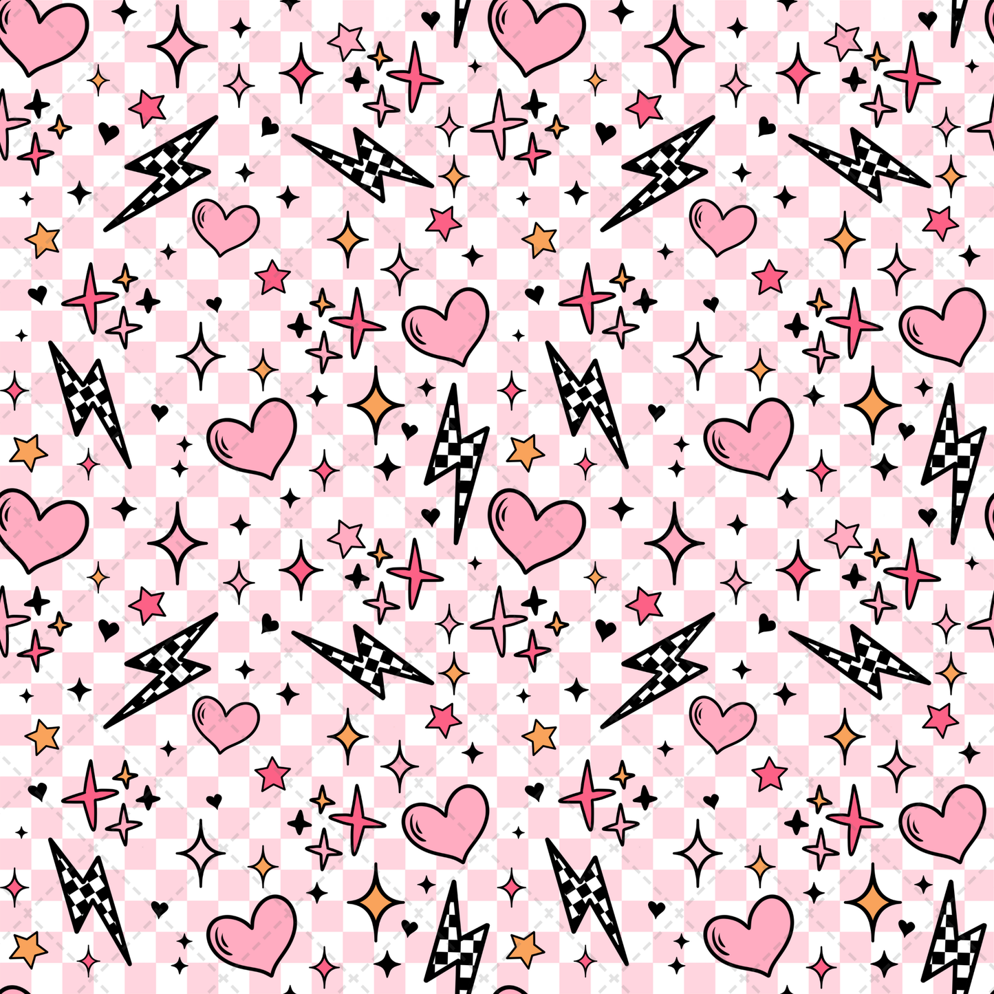 Hearts And Accents Seamless Transfer