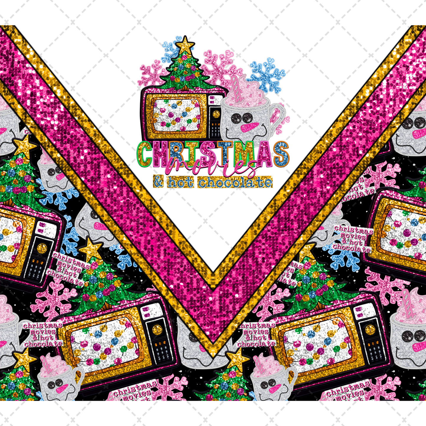 Christmas Movie Tumbler Transfer