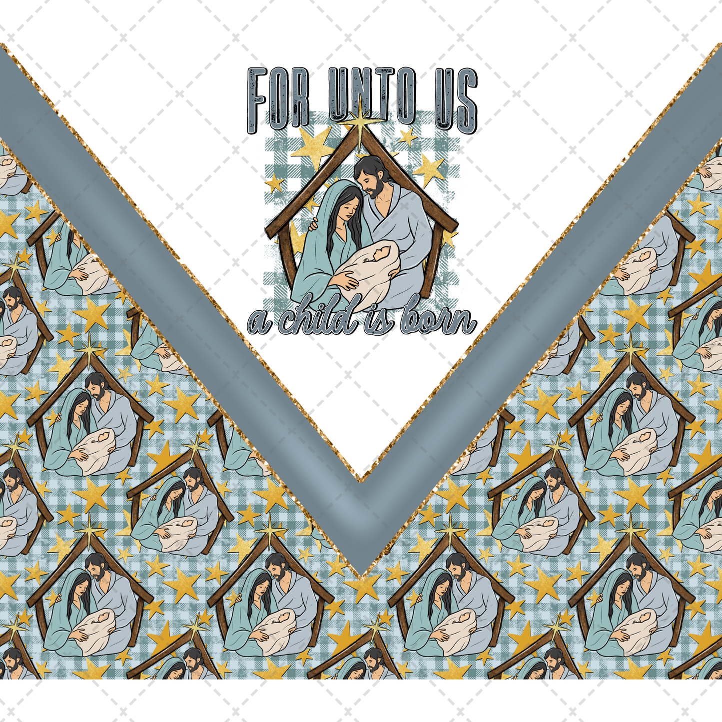 For Unto Us Tumbler Transfer