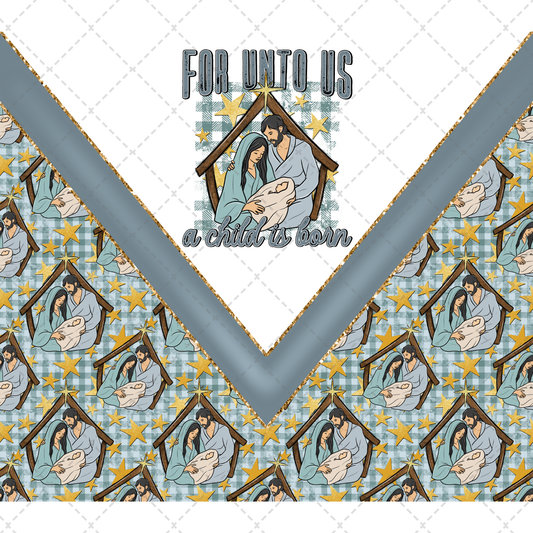 For Unto Us Tumbler Transfer