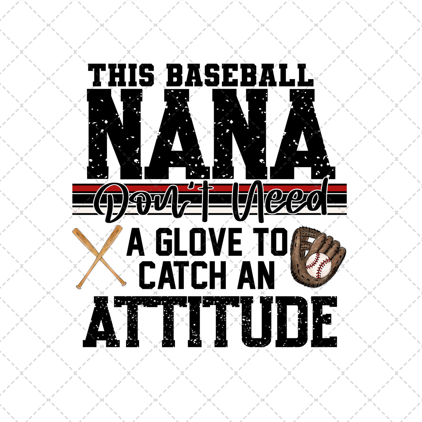 This Baseball Nana Transfer ** TWO PART* SOLD SEPARATELY**