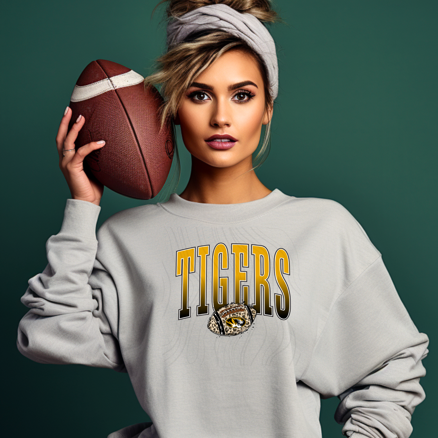 Tiger Huge Football Tall Transfer