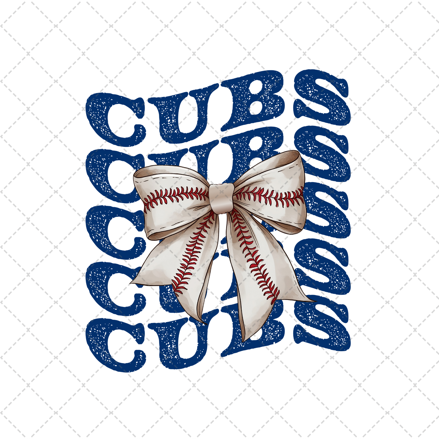 Cubs Coquette Transfer ** TWO PART* SOLD SEPARATELY**
