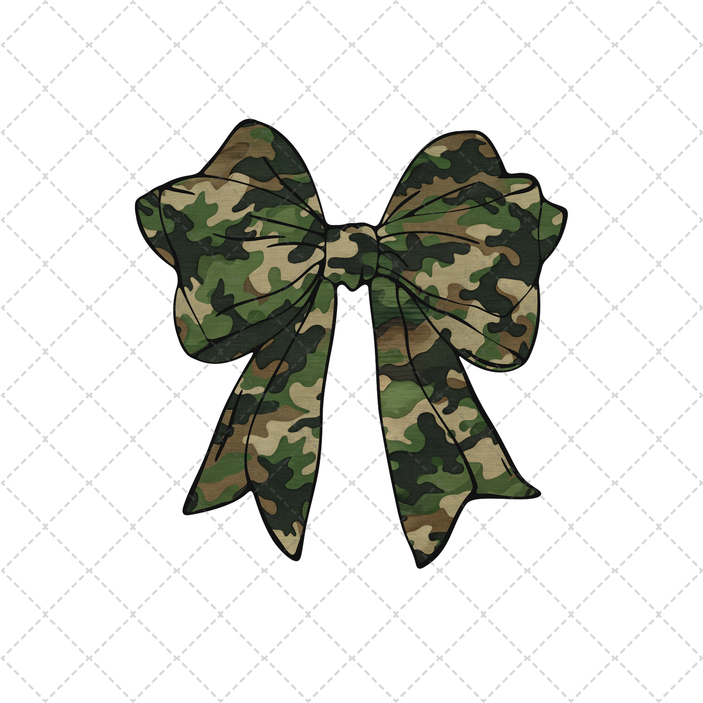 Camo Bow Transfer