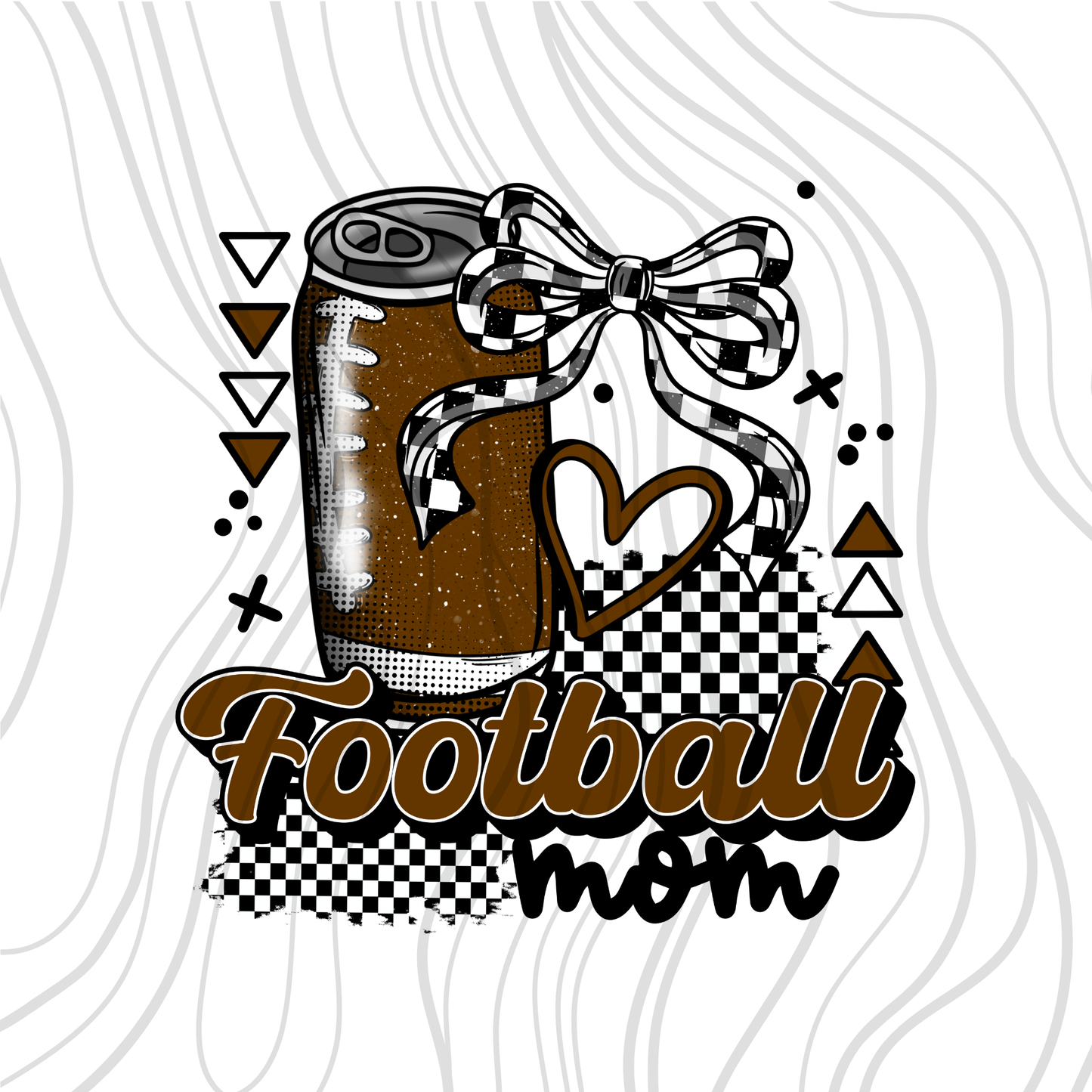 Football Mom Drink Can Transfer