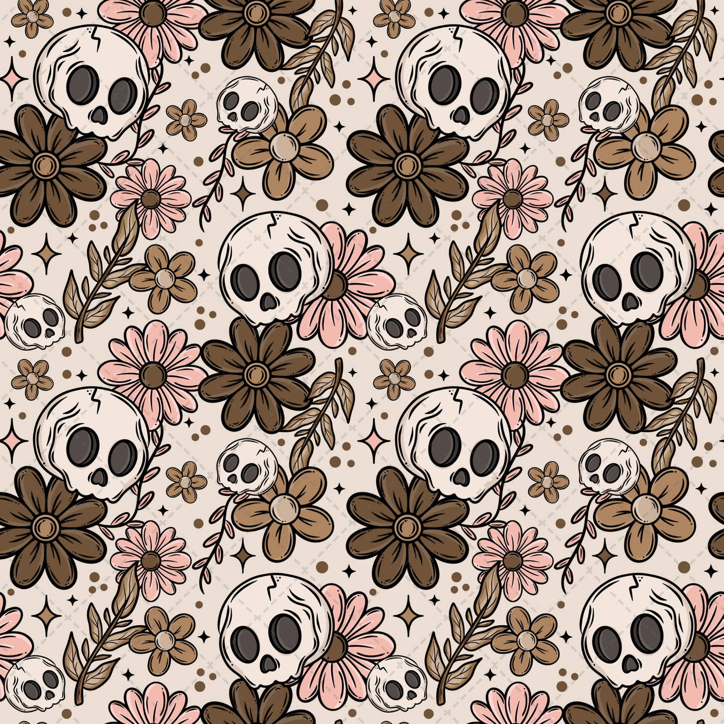 Floral Skellie Seamless