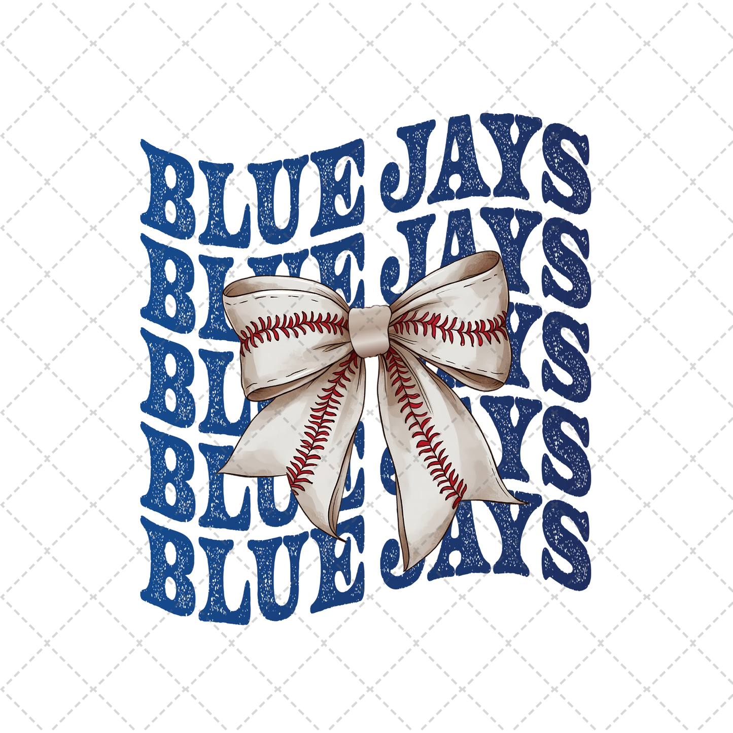 Blue Jays Coquette Transfer ** TWO PART* SOLD SEPARATELY**