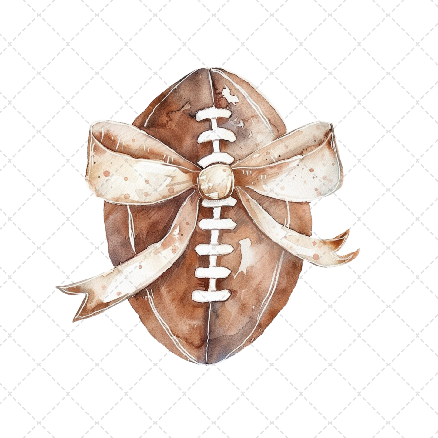 Coquette Football Bow Transfer