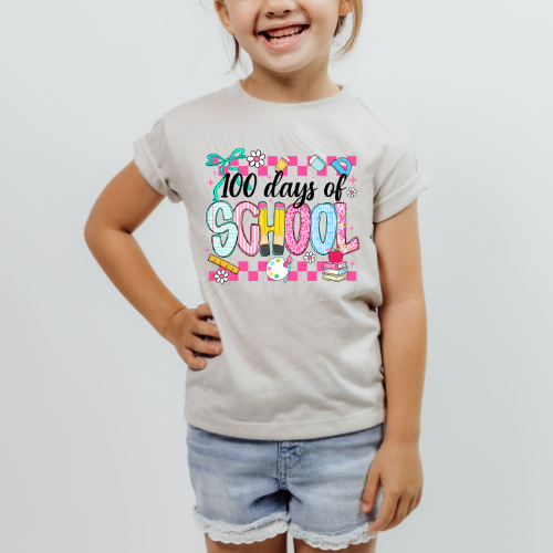 100 Days Of School Retro Transfer