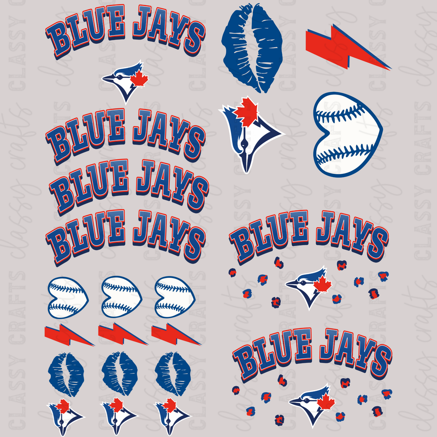 Blue Jays - 30x24 - MINI PREMADE GANG SHEET