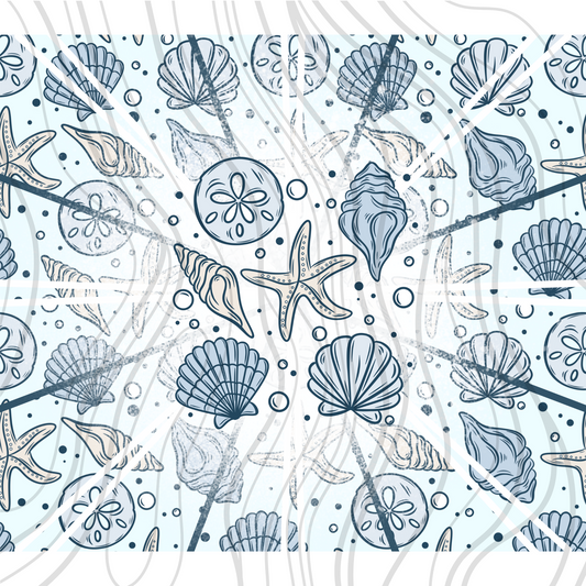 Blue Shells Tumbler Wrap