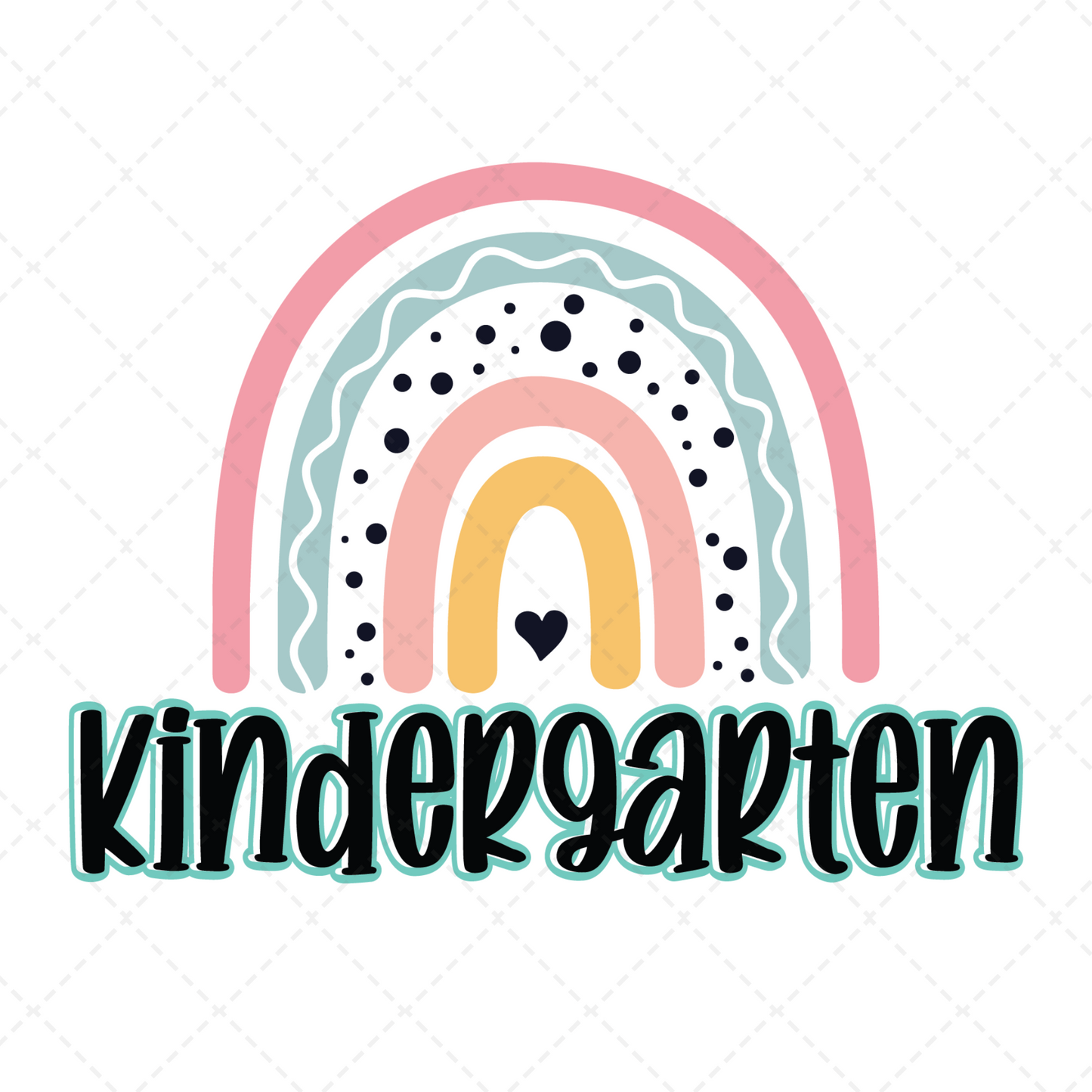Kindergarten Rainbow Transfer