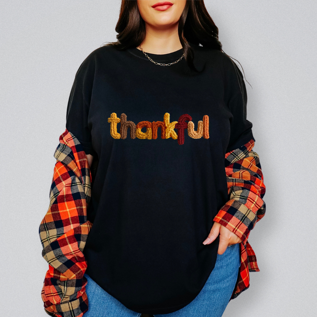 FALL THANKFUL FAUX YARN TRANSFER