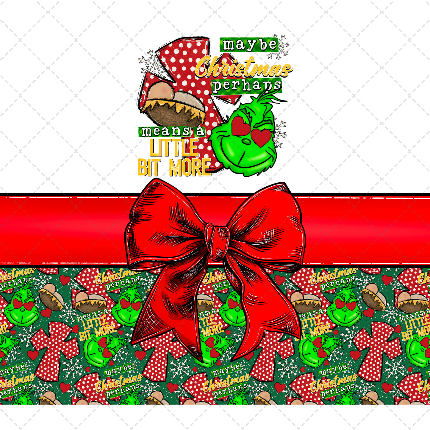 Maybe Christmas Tumbler Transfer