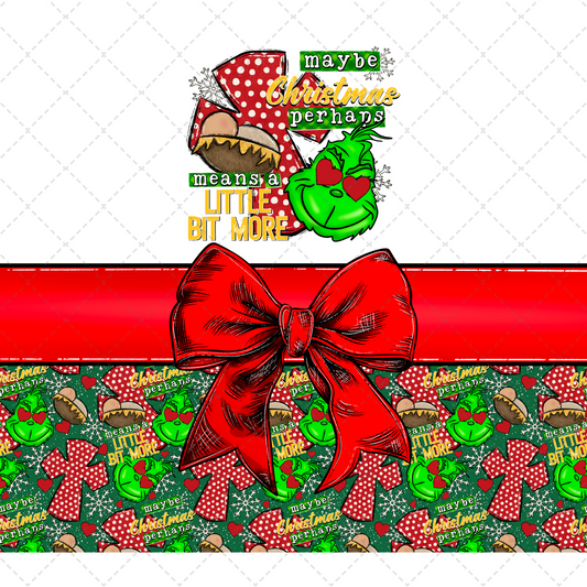 Maybe Christmas Tumbler Transfer
