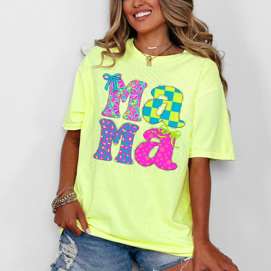 Bright Preppy Mama Transfer