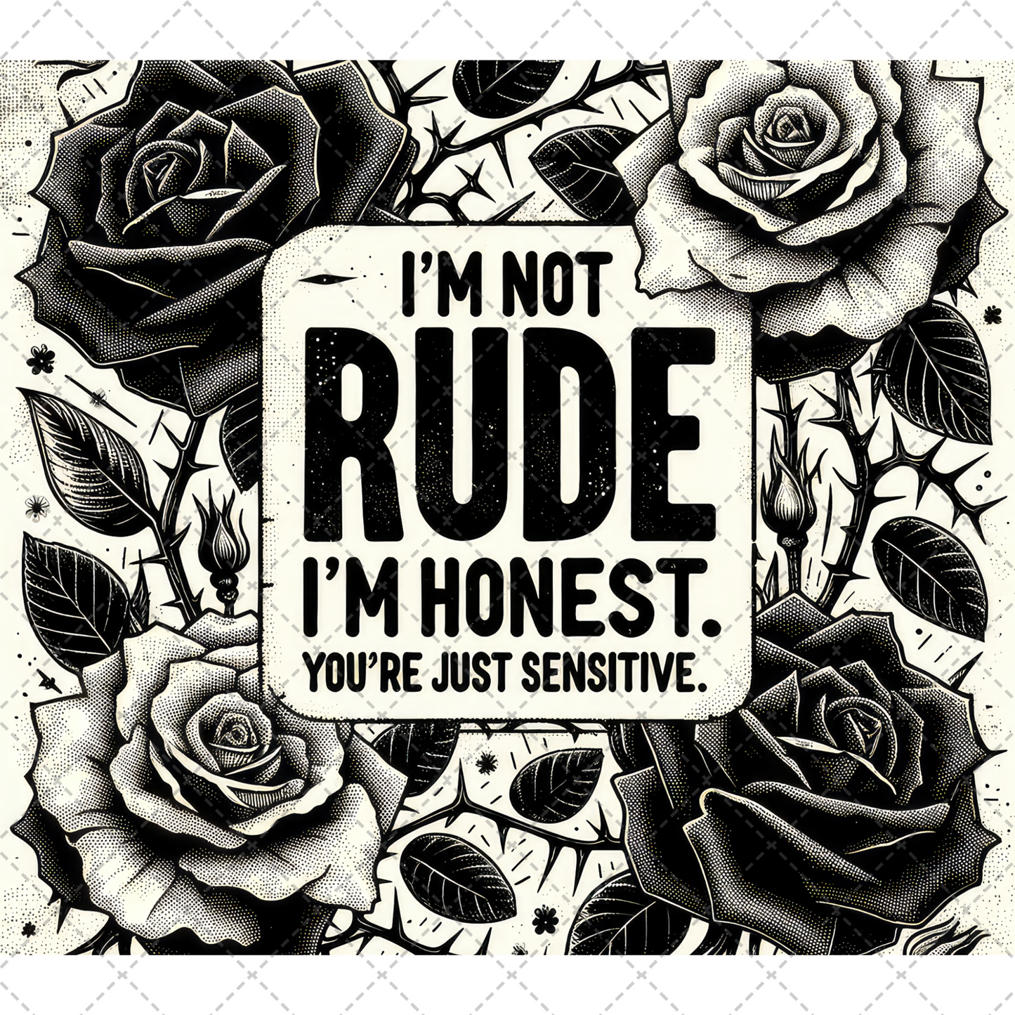 Not Rude I'm Honest Tumbler Wrap