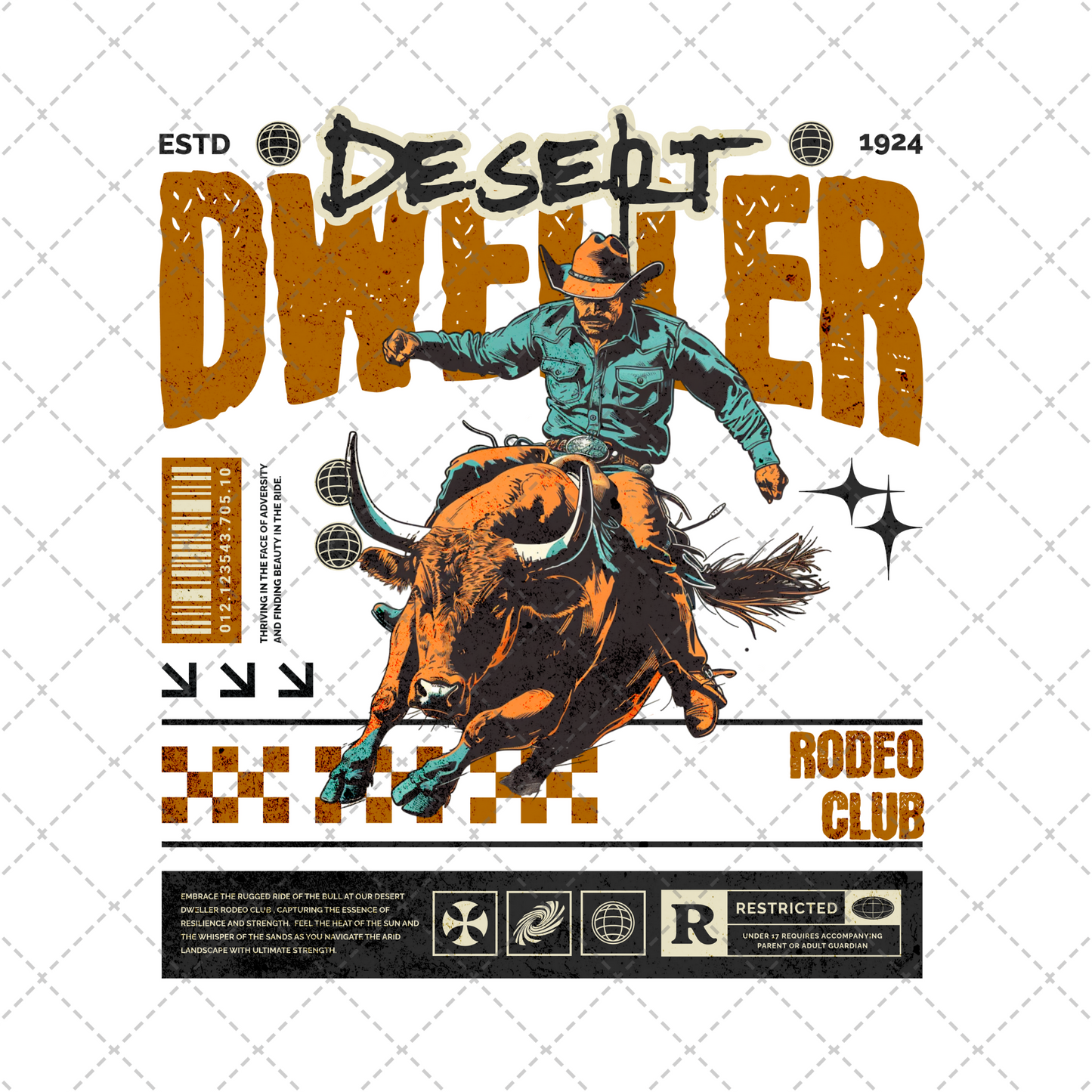Desert Dweller Rodeo Club Transfer