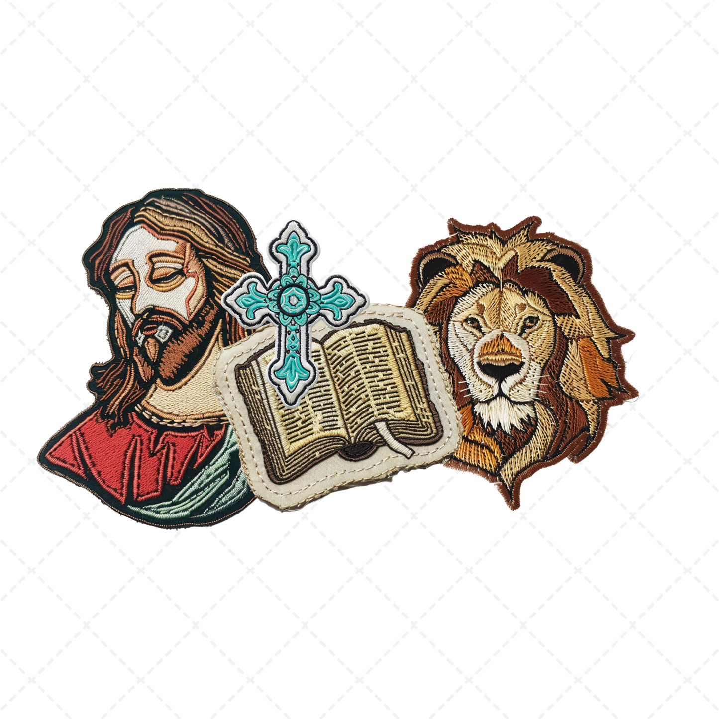 Jesus Is King Faux Embroidery Transfer