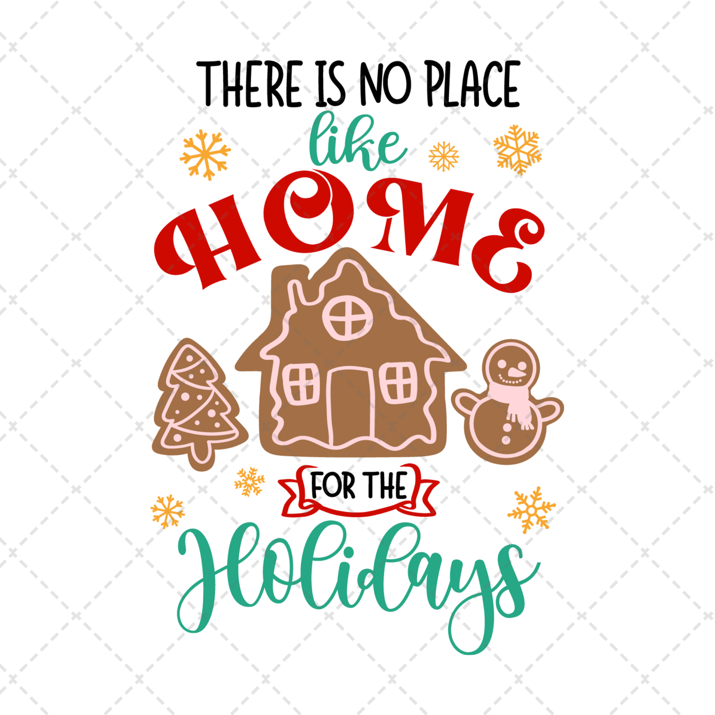 There's No Place Like Home Tea Towel Transfer