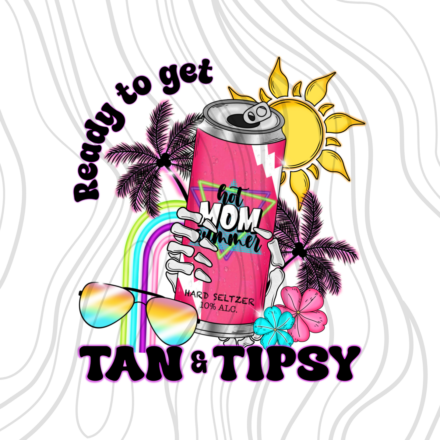 Hot Mom Summer Seltzer Transfer ** TWO PART* SOLD SEPARATELY**