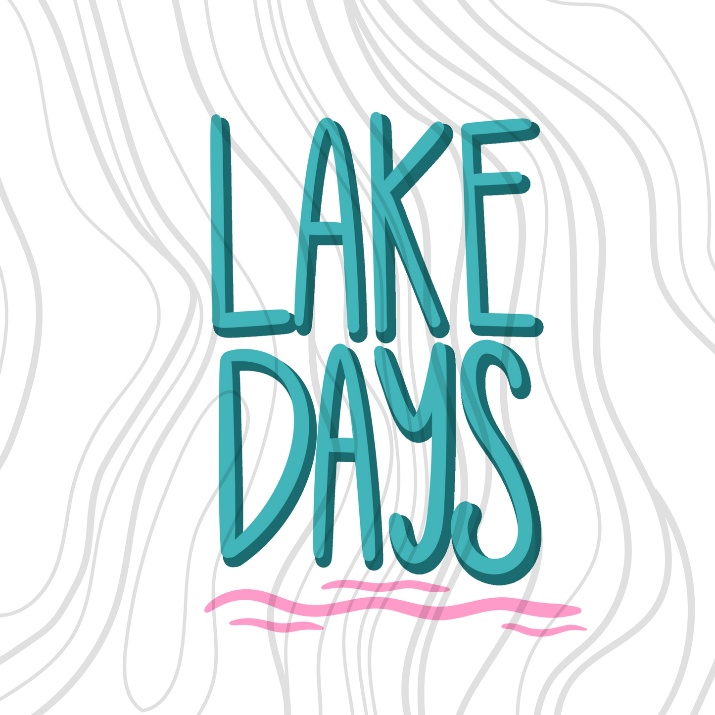 Lake Days Transfer ** TWO PART* SOLD SEPARATELY**