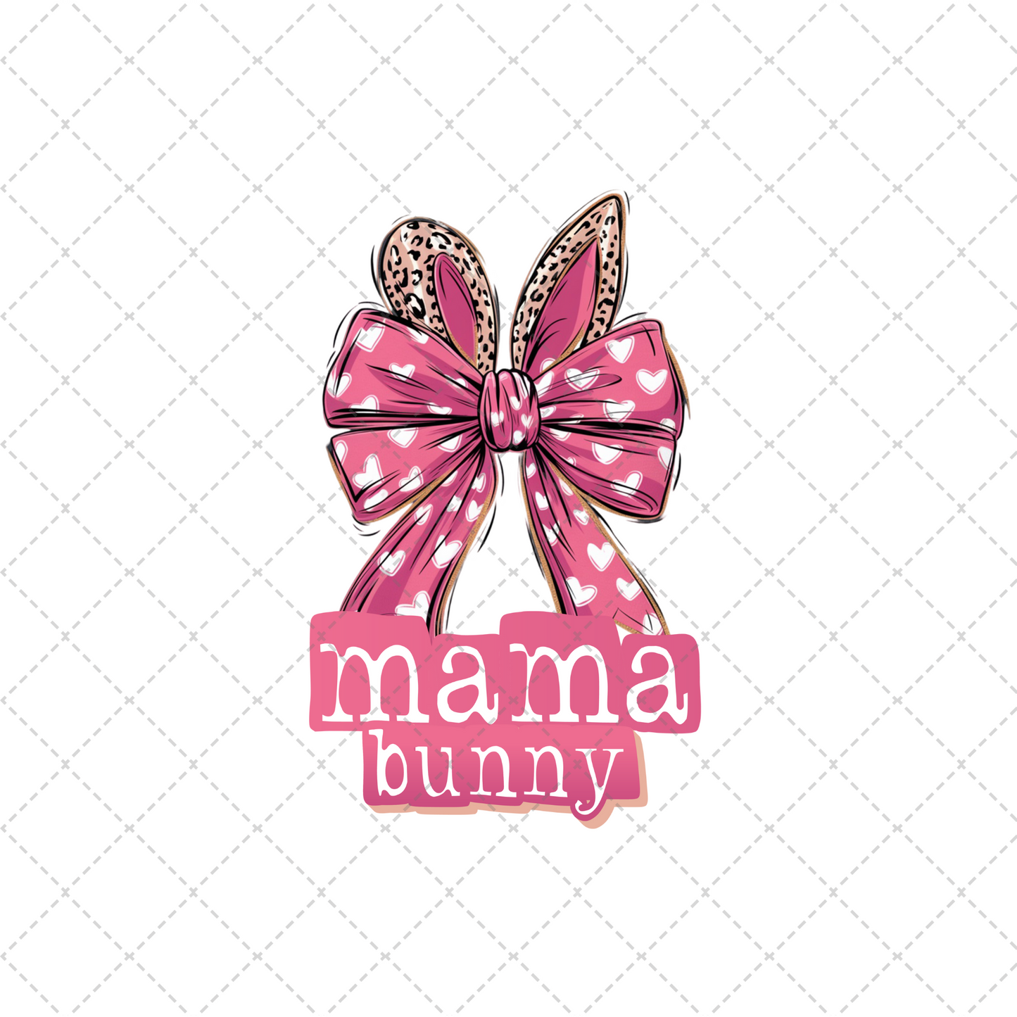 Mama Mini Bunny Transfer