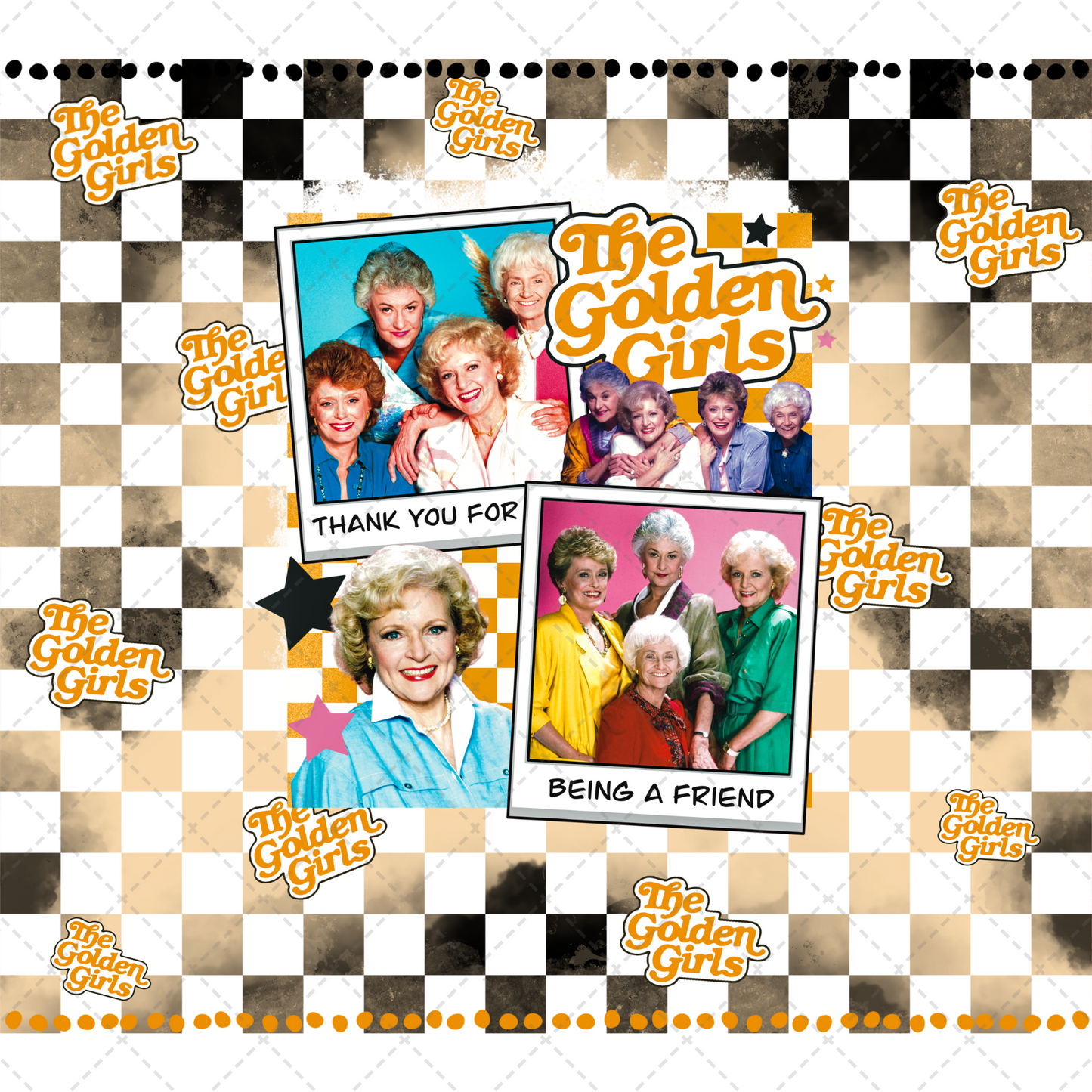 Golden Girls Tumbler Transfer