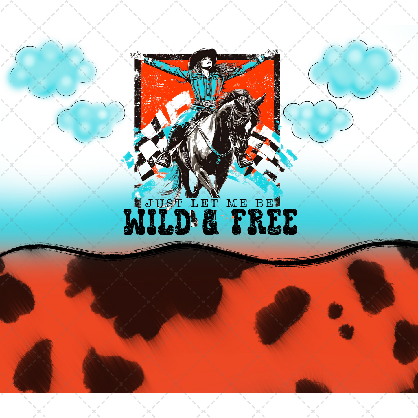 Just Let Me Be Tumbler Transfer