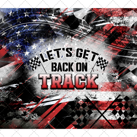 Dirt Track Racing Tumbler Wrap