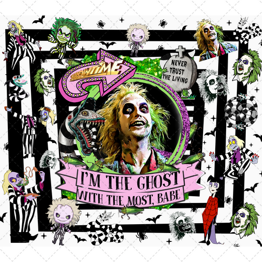 Ghost With The Most Tumbler Transfer