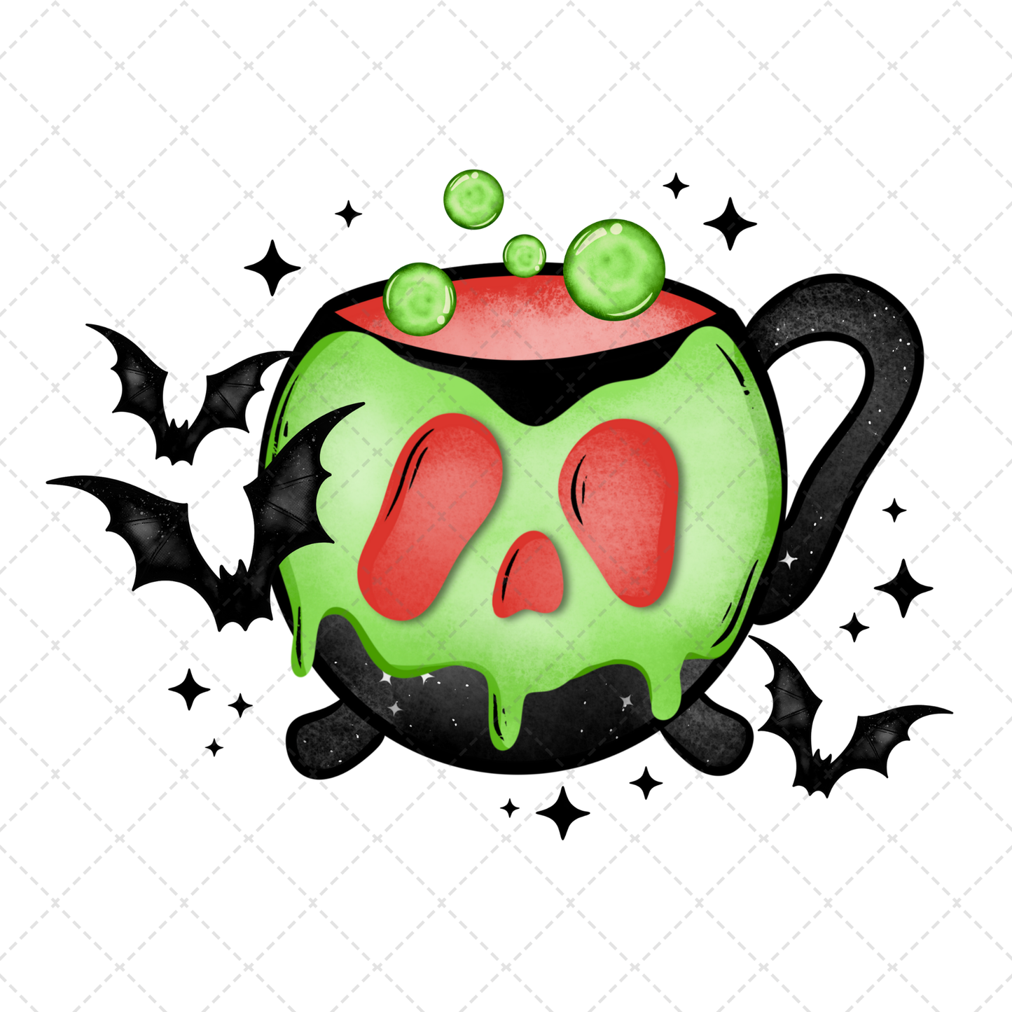 Villians Club Coffee ** TWO PART* SOLD SEPARATELY** Transfer