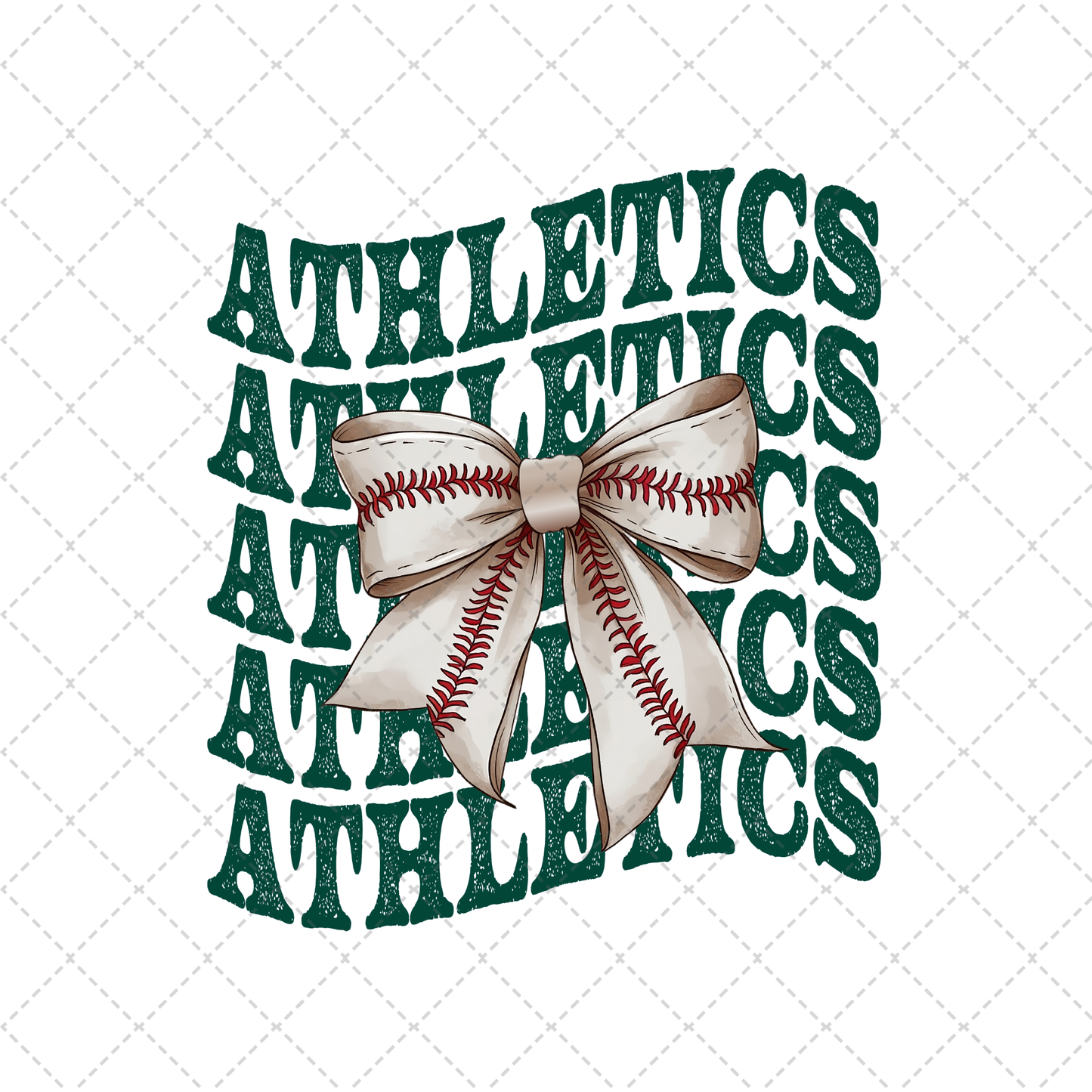 Athletics Coquette Transfer ** TWO PART* SOLD SEPARATELY**