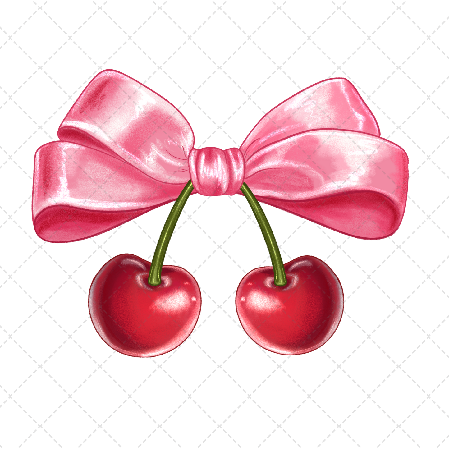Cherry Bow Transfer