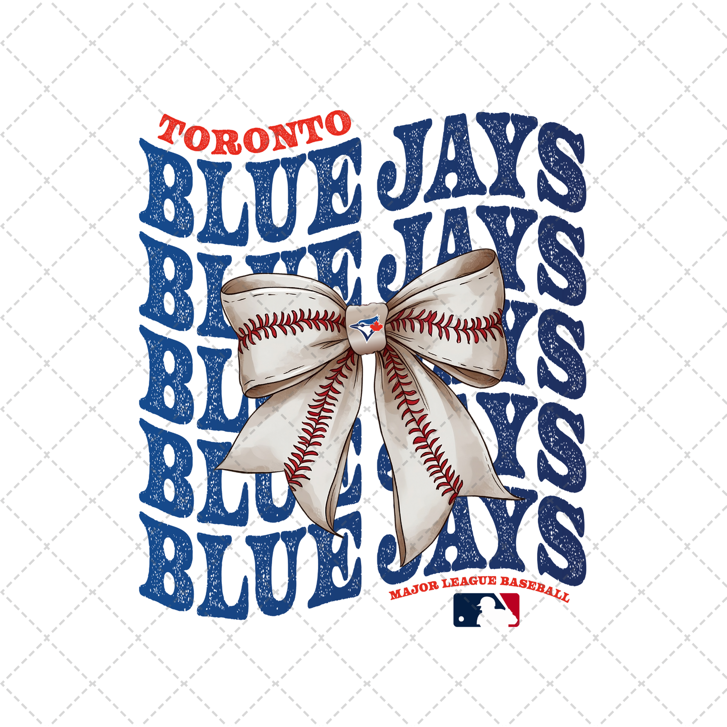 Blue Jays Coquette Transfer ** TWO PART* SOLD SEPARATELY**