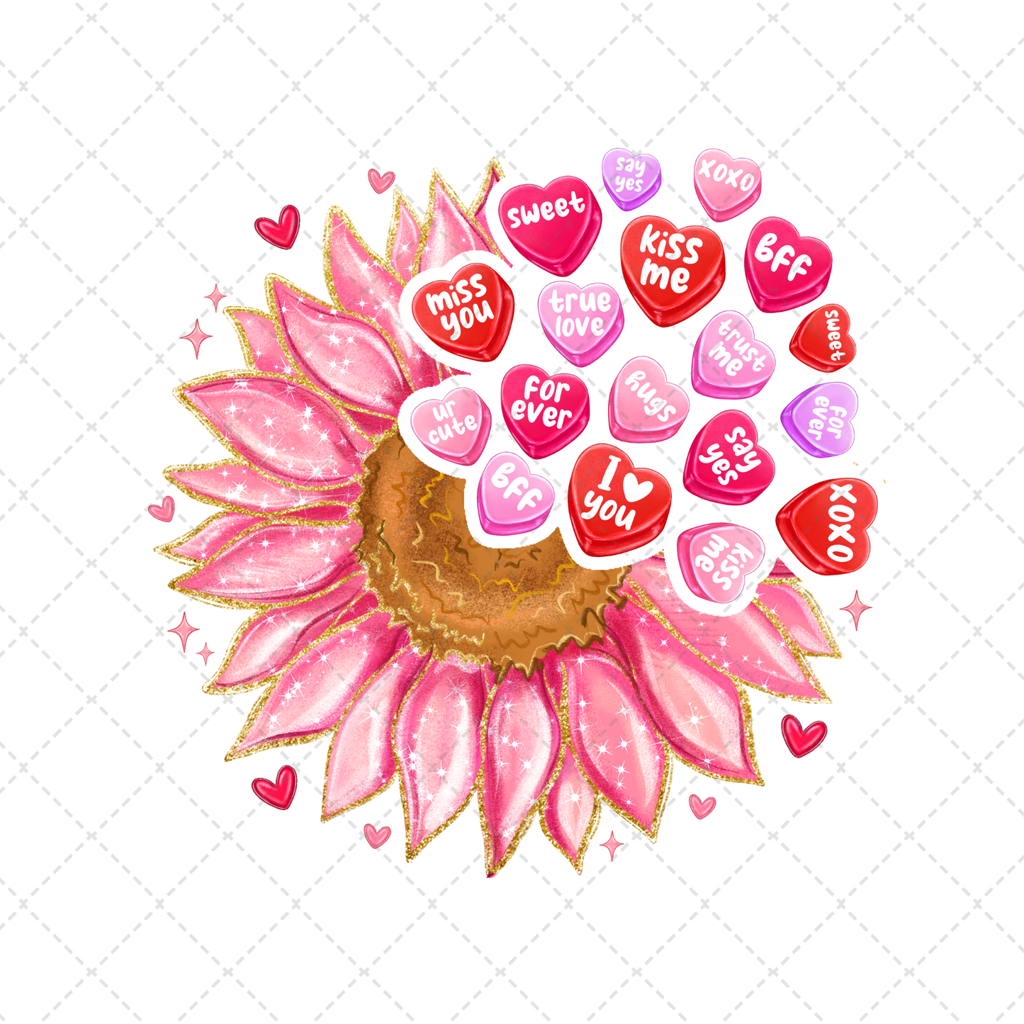 Be Mine Sunflower Transfer