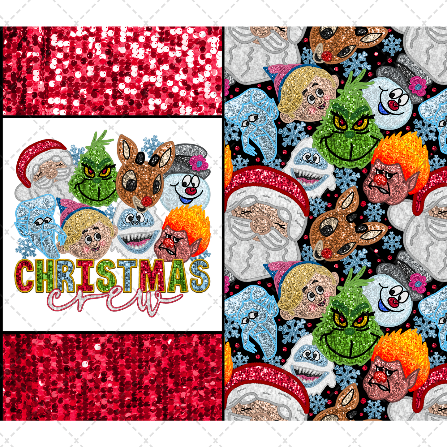 Christmas Crew Tumbler Transfer